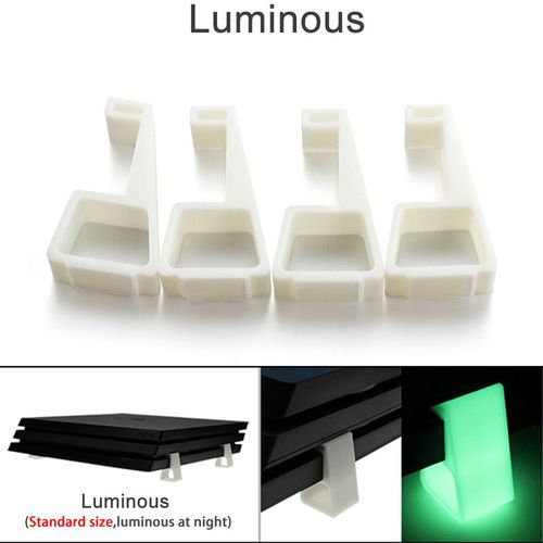 4Pcs Horizontal Console Holder Cooling Legs Stand Bracket Heighten Support Feet Base Flat-Mounted Feets For PS4 Accessories