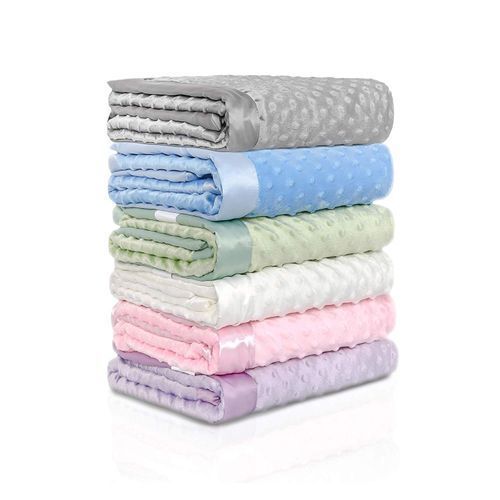 Baby's Soft And Comfortable Pink Throw Blanket -Cream Multiple  Designs
