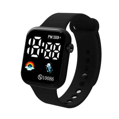 Electronic Watch Kids LED Digital Sports Watch-Black