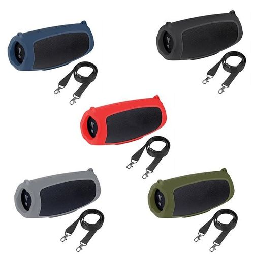 1x Silicone Protective Skin With Strap Sleeve Cover For -Jbl Charge 5 Bluetooth-Compatible Speaker K1kf