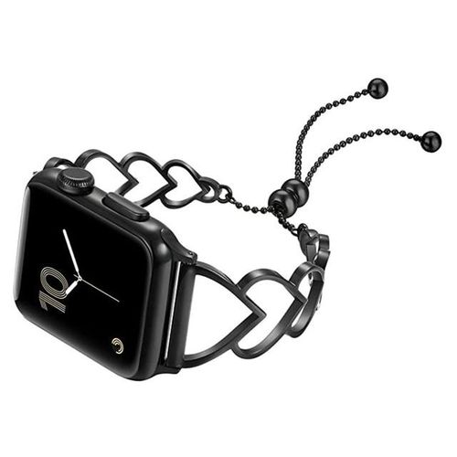 Heart Stainless Steel Strap For Watch Band Se 6 5 4 Iwatch Series 6 3 Bands 44/38mm Women's Jewelry Belt Bracelet Fhx-13bd