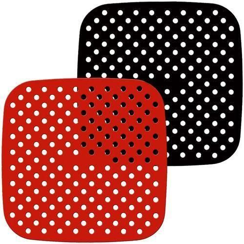 2 Pack Reusable Air Fryer Liners , Square, NonStick
