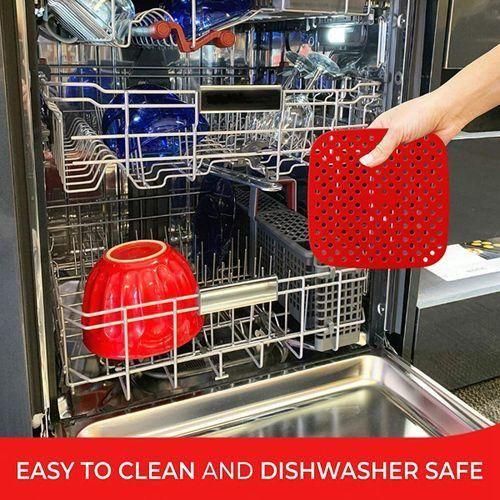 2 Pack Reusable Air Fryer Liners , Square, NonStick