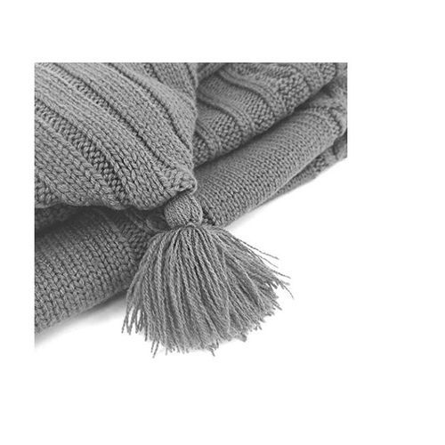 Newborn Baby Wrap Swaddle Blanket Knit Sleeping Bag - Grey