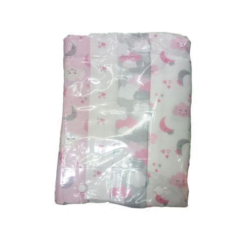 Baby 100% Cotton 4pc Baby Receiving, Swaddling Sheets-Multicolor