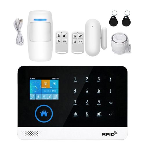 Home Burglar Alarm System US Adapter Versatile Modes  A
