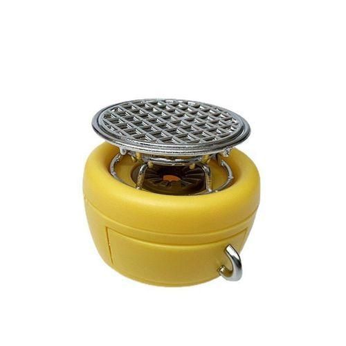 112 MIniature Outdoor Barbecue Stove, Yellow, Round