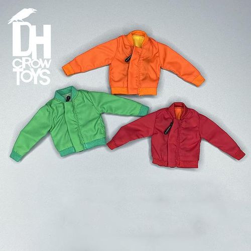 1/12 Men Zip Jacket Pants Print Shirt Fashion Street Trend Doll Cargo Pants Accessory Model For 6'' Action Figure Body