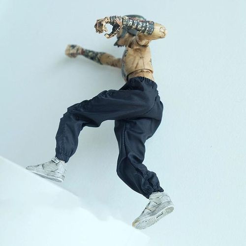 1/12 Men Zip Jacket Pants Print Shirt Fashion Street Trend Doll Cargo Pants Accessory Model For 6'' Action Figure Body