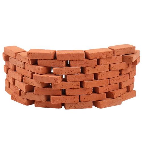 50pcs Miniature Construction Brick Dollhouse Roof Tile Clay Brick Model Building Kits Tiny House Scenery Architecture