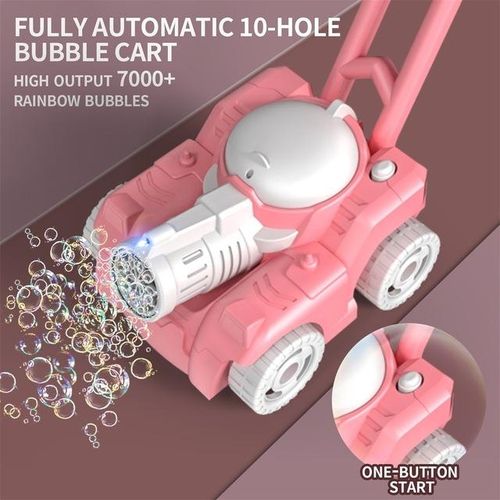 Automatic Lawn Mower Bubble Machine Weeder Shape Blower Baby Activity Walker for Outdoor Toys For Kid Childrens Day Boys