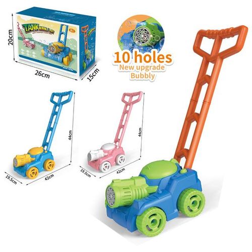 Automatic Lawn Mower Bubble Machine Weeder Shape Blower Baby Activity Walker for Outdoor Toys For Kid Childrens Day Boys