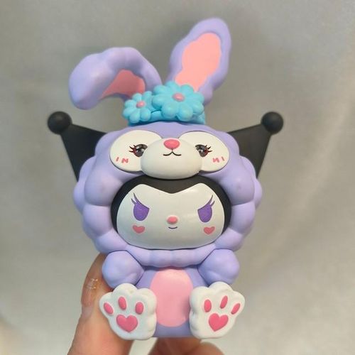Hot Sanrio 5cm Figure Blind Box Model Toys Hello Kitty Cross Dress My Melody Anime Melody Kuromi Pvc Action Collection Gifts