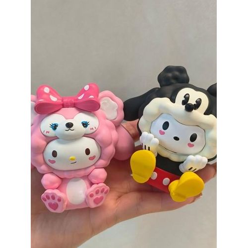 Hot Sanrio 5cm Figure Blind Box Model Toys Hello Kitty Cross Dress My Melody Anime Melody Kuromi Pvc Action Collection Gifts