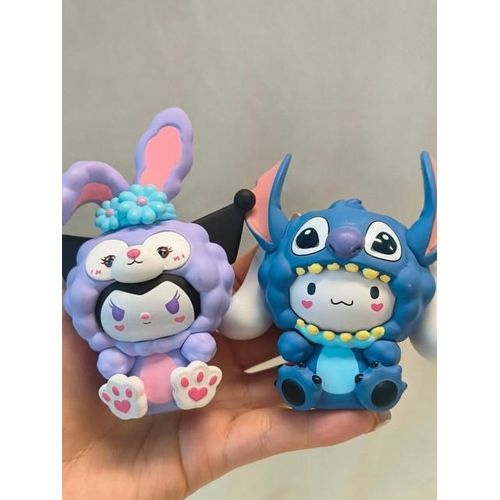 Hot Sanrio 5cm Figure Blind Box Model Toys Hello Kitty Cross Dress My Melody Anime Melody Kuromi Pvc Action Collection Gifts