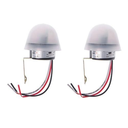 Automatic Auto on Off Photocell Street Light Switch DC AC 220V 5060Hz 10A Photo Control Photo Switch Sensor Switch 2Pcs