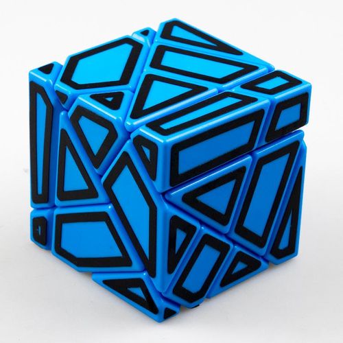 Fangcun Ghost Guimo Cube 3x3 Blue Strange-shape Cube Magic Cube Puzzle Hollow Sticker Speed Cube Educational Toys 3x3 Ghost Cube