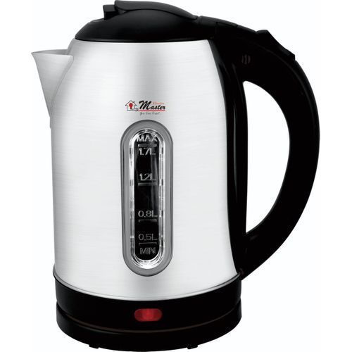Master Electric Kettle For Boiling Water Of 1.7 Liters-Silver/Black