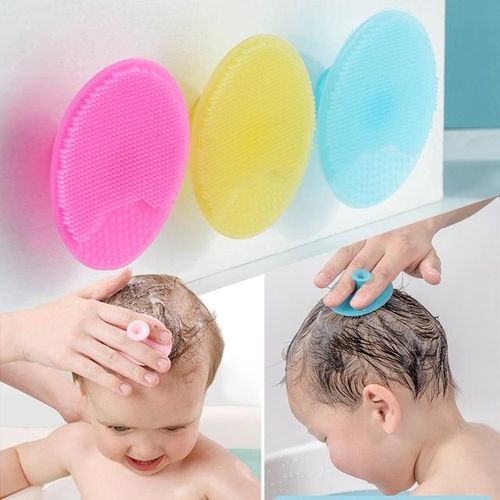 Soft Silicone Baby Bath Massage Brushes Hair Washing Brush Scalp Comb Kids Newborn Bath Wipe Washing Hair Tools