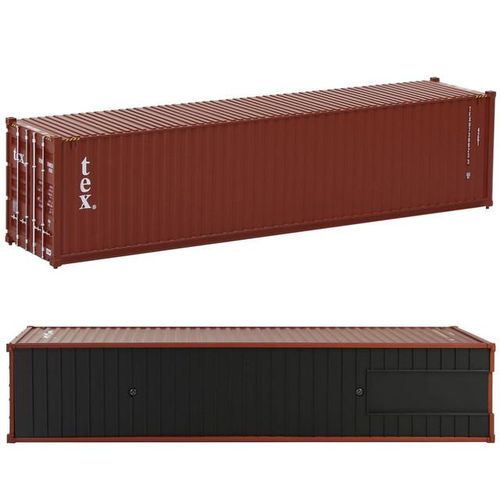 Evemodel 1pc O Scale 40' Shipping Container Model Trains 1:48 40ft Container Cargo Box C4340