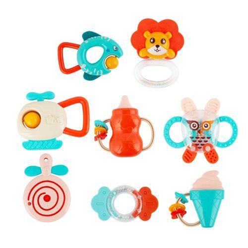 8Pcs Baby Rattles Teether And Shakers For 3 6 9 12 Months Shower Gifts