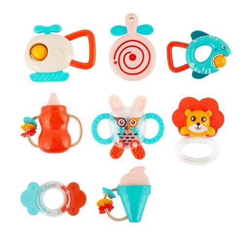 8Pcs Baby Rattles Teether And Shakers For 3 6 9 12 Months Shower Gifts