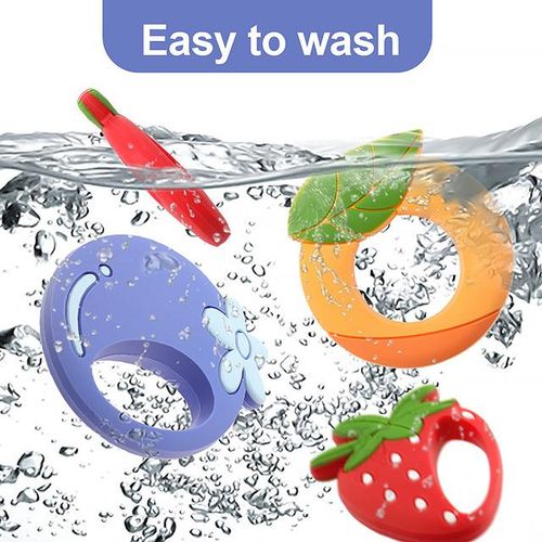 Tyry.hu 10pcs Silicone Teether Bpa Free Baby Teething Necklace Food Grade Infant Chewable Toys Cartoon Animal Baby Teether