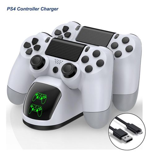 Dinofire Controller Charger for PS4/PS5 Controller Dual Gamepads Fast Charging Station For Playstation4 Playstation5