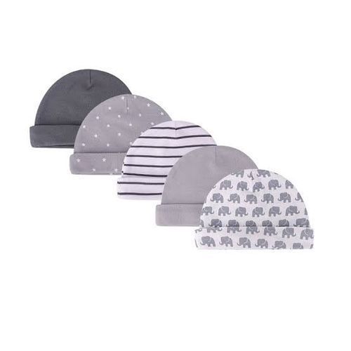 Baby 5Pcs Baby Caps/Headgears- Multicolored