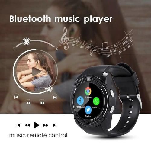 New V8 Smart Watch Support TF SIM Card Call Camera Sports Bracelet Bluetooth Compatible Smart Watch