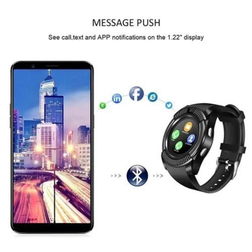 New V8 Smart Watch Support TF SIM Card Call Camera Sports Bracelet Bluetooth Compatible Smart Watch