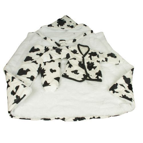 Kofia Baby Shawl Receiver Blanket + Full Suit  - White Animal Print