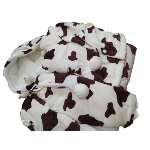 Kofia Baby Shawl Receiver Blanket + Full Suit  - White Animal Print