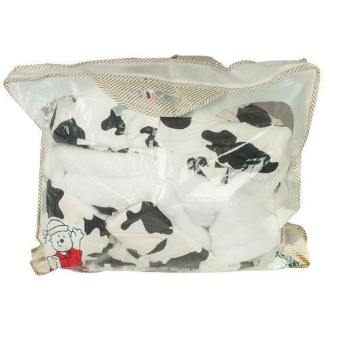 Kofia Baby Shawl Receiver Blanket + Full Suit  - White Animal Print