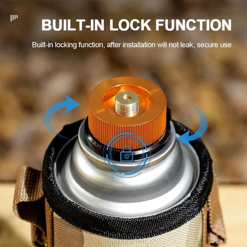 Aluminum Gas Tank Adapter Outdoor Camping Gas Stove Converter Gas Burner Connector Outdoor Picnic Stove Propane Refill Adapter
