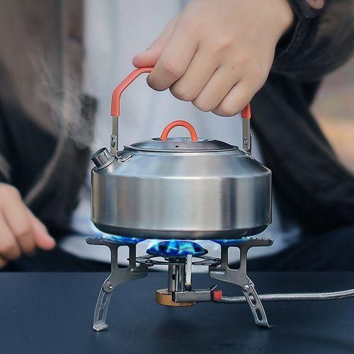 Outdoor Stainless Steel Kettle AntiScalding SilicaGel