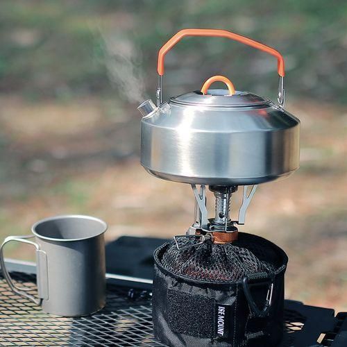 Outdoor Stainless Steel Kettle AntiScalding SilicaGel