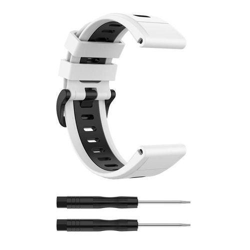 Fifata 20 22 26mm Double Color Soft Sport Strap For Garmin Fenix 5/5s/5x/6/6s/6x/7/7s/7x Fenix 3/3 Hr Smart Watch Wristband