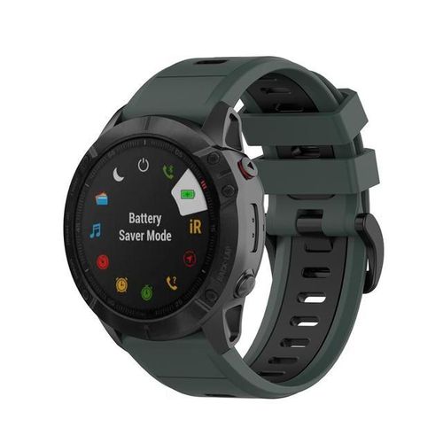 Fifata 20 22 26mm Double Color Soft Sport Strap For Garmin Fenix 5/5s/5x/6/6s/6x/7/7s/7x Fenix 3/3 Hr Smart Watch Wristband