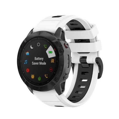 Fifata 20 22 26mm Double Color Soft Sport Strap For Garmin Fenix 5/5s/5x/6/6s/6x/7/7s/7x Fenix 3/3 Hr Smart Watch Wristband