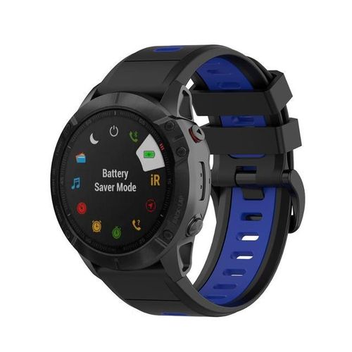 Fifata 20 22 26mm Double Color Soft Sport Strap For Garmin Fenix 5/5s/5x/6/6s/6x/7/7s/7x Fenix 3/3 Hr Smart Watch Wristband