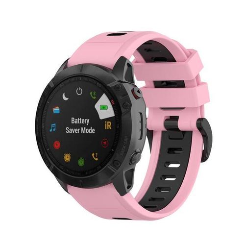Fifata 20 22 26mm Double Color Soft Sport Strap For Garmin Fenix 5/5s/5x/6/6s/6x/7/7s/7x Fenix 3/3 Hr Smart Watch Wristband