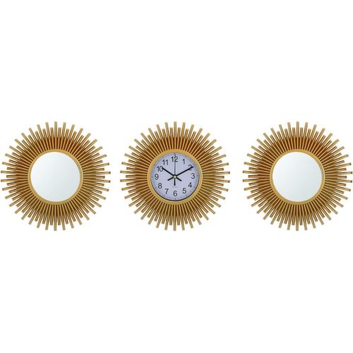 Wall Clock with Mirror, Pack of 3 Quartz Movement Wall Clock
