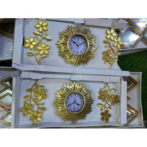 Wall Clock with Mirror, Pack of 3 Quartz Movement Wall Clock
