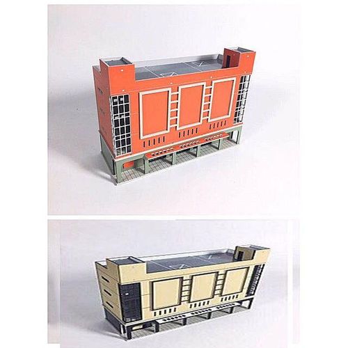 DIY 1/150 New Shopping Mall Cinema Modern Architecture Sand Table Plastic Assembly Model Building Kits Train N Scale