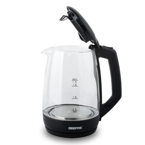 Geepas Electric Glass Kettle 1.8Liter GK9901 Silver Color