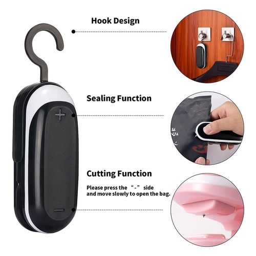 3 Packs Mini Bag SealergoodChip Bag Sealer with good Heat Sea