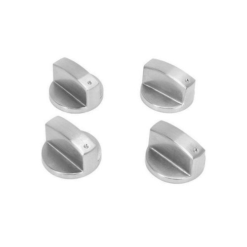 Stoves Cooker Knobs,Oven Knob(4pcs),6mm Universal Silver Gas Stove Control Knobs Adaptors Oven Rotary Switch Cooking Surface Control Locks