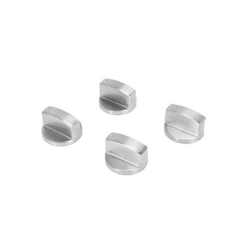 Stoves Cooker Knobs,Oven Knob(4pcs),6mm Universal Silver Gas Stove Control Knobs Adaptors Oven Rotary Switch Cooking Surface Control Locks