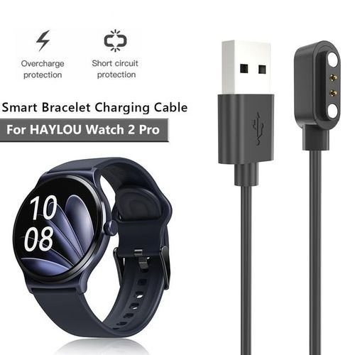 Smart Watch Charger Magnetic Charging Cable For Haylou Watch 2 Prols02 Pro/solar Lite Usb Charging Line Cord Watch Accessories